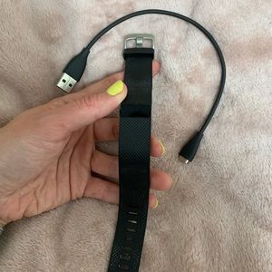 Fitbit Charge HR with charging cord